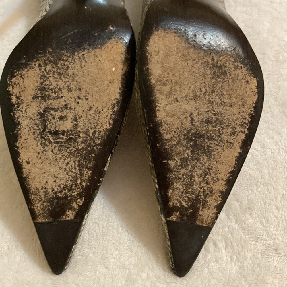 Stuart Weitzman Snakeskin Pumps, Brown And Beige,… - image 6